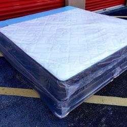 NEW KING PILLOW TOP MATTRESS AND BOX SPRING 💯% QUALITY & CONFORM 👌