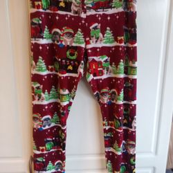 CHRISTMAS CAT LEGGINGS JUNIORS XL 