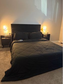 Queen bed frame with Mattress