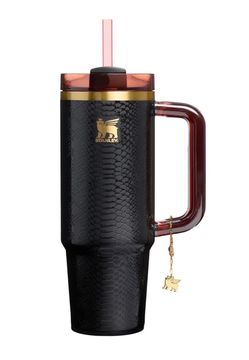 Stanley Quencher 30oz Tumbler Black Snake Print