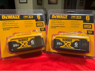 Brand New, Price Firm, Two Dewalt 6ah XR Batteries