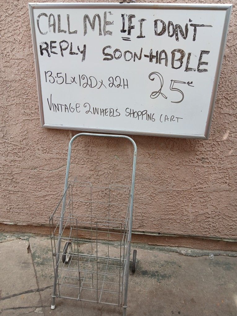 Vintage Shopping Cart 