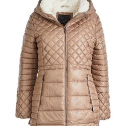 Steve Madden - Champagne Glacier Shield Multi-Quilted Puffer Coat