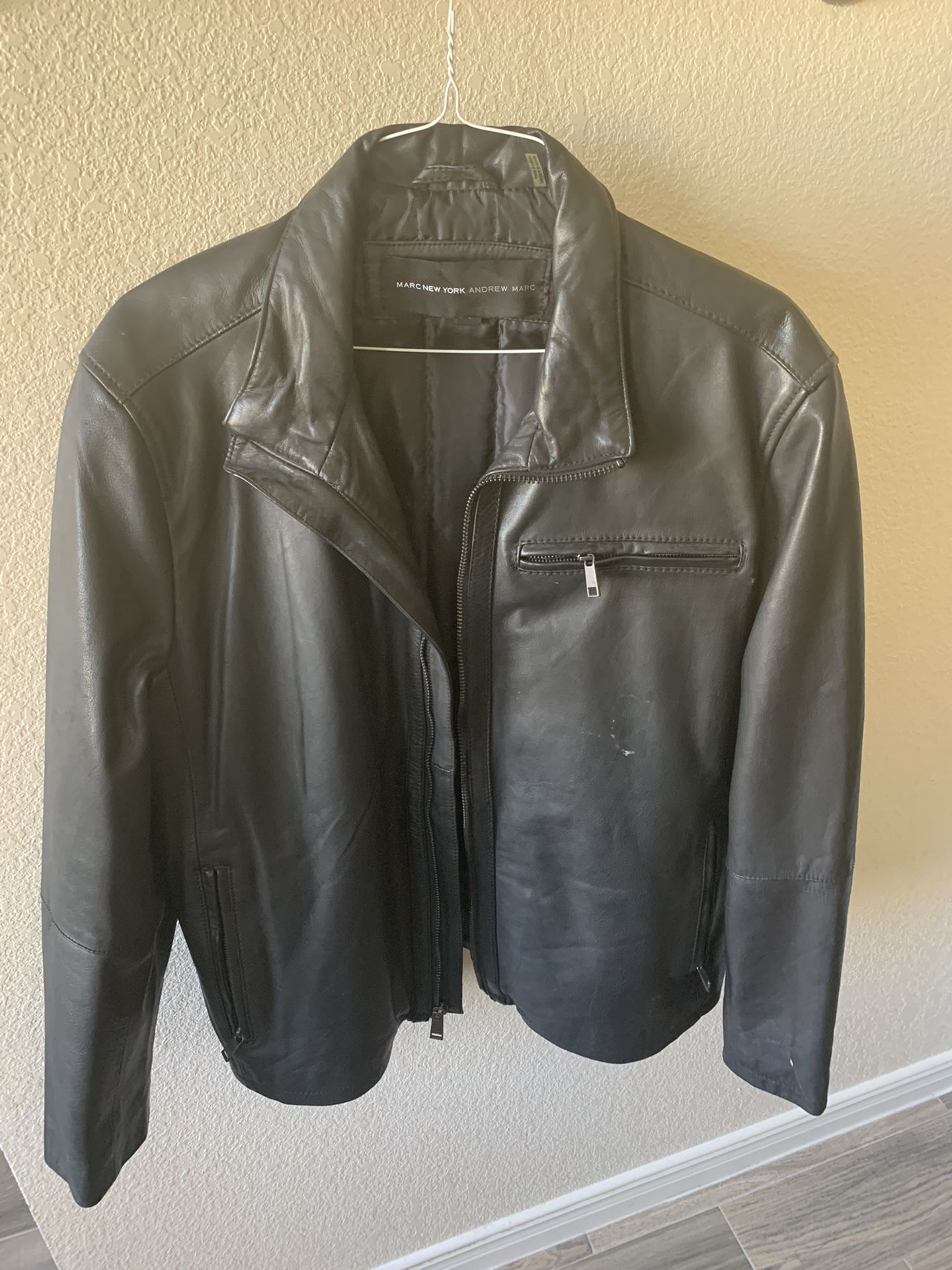 Xl Black Leather Jacket  Shoes