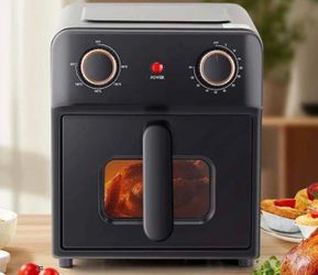 Electric oil-free fryer 6L multifunctional air fryer with 360-degree baking for French fries and pizza