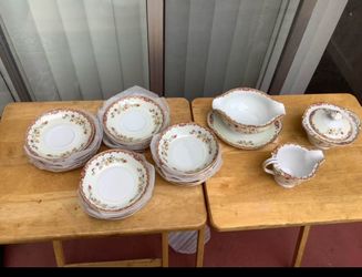 National Chinese floral  dinnerware set
