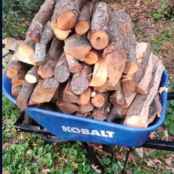 Big Wheelbarrow Of Firewood