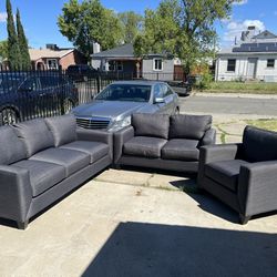 3 Piece Gray Couch