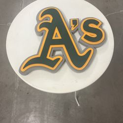 Vintage Oakland A’s 3D Foam Sign
