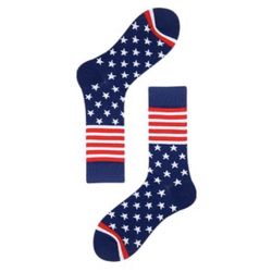 American Flag Socks for Women and Men, Patriotic USA Freedom 2 Pair