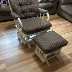Storkcraft Hoop Glider and Ottoman