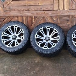 22" Asanti Off-Road Rims With Ridge Grappler Tires