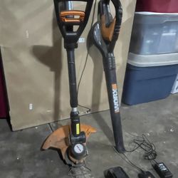 Weed Eater, Blower, Battery And Charger