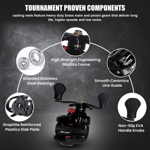 Balling 200 AS Baitcasting Fishing Reel (Right Hand)