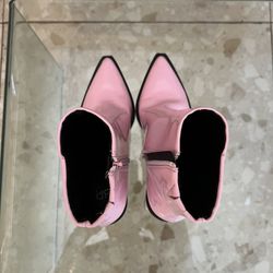 Pink Ankle Boots 