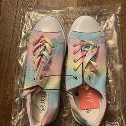 Josiny Women’s Canvas Low Top Classic Walking Shoe In Tye Dye Size 9