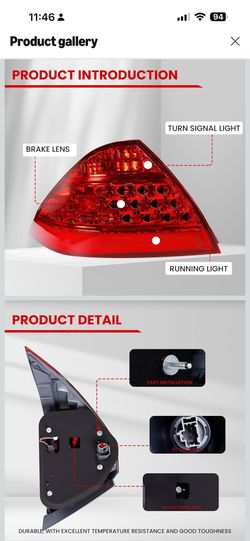 Tail Light -Right side passenger Assembly Compatible With 2006-2007 Honda Accord Sedan Replacement for HO 33501-SDA-A32 Taillight Rear Lamp  It