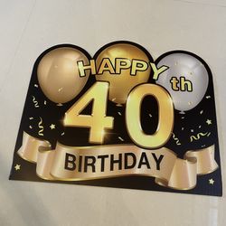 40 Th Birthday Decorations 
