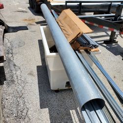 Metal pipe 6" x 9.9 ft galvanized
