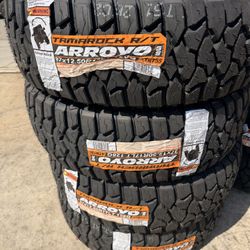 37x12.50r17 Arroyo RT Tires Nuevas Con 50,000 Millas Se Garantía Las 4