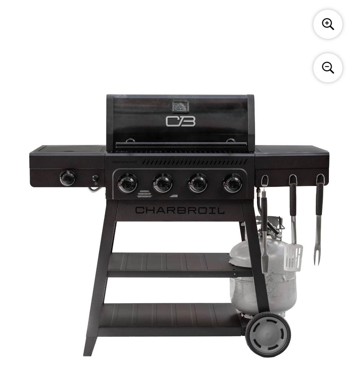 Charbroil Performance Series FlavorMax 4-Burner Gas Grill with Side Burner