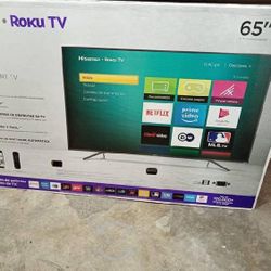 65” Inch Hisense Smart Roku UHDTV 4K 