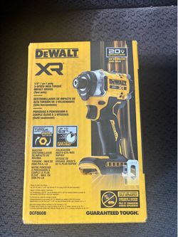Dewalt 20V MAX XR Cordless Impact Driver (Tool Only)