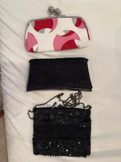 Lot of 3 Evening Clutch Purses