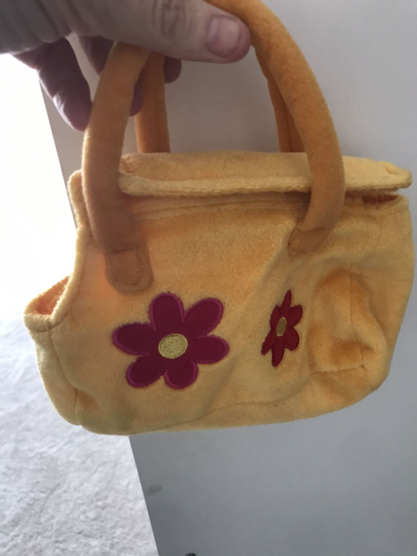 Stuffed animal carry purse
