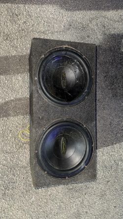 Two 12 inch speaker concept