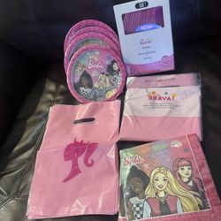 Barbie Party Plates/napkins/forks