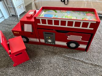 Fire truck Toy Storage and playing set