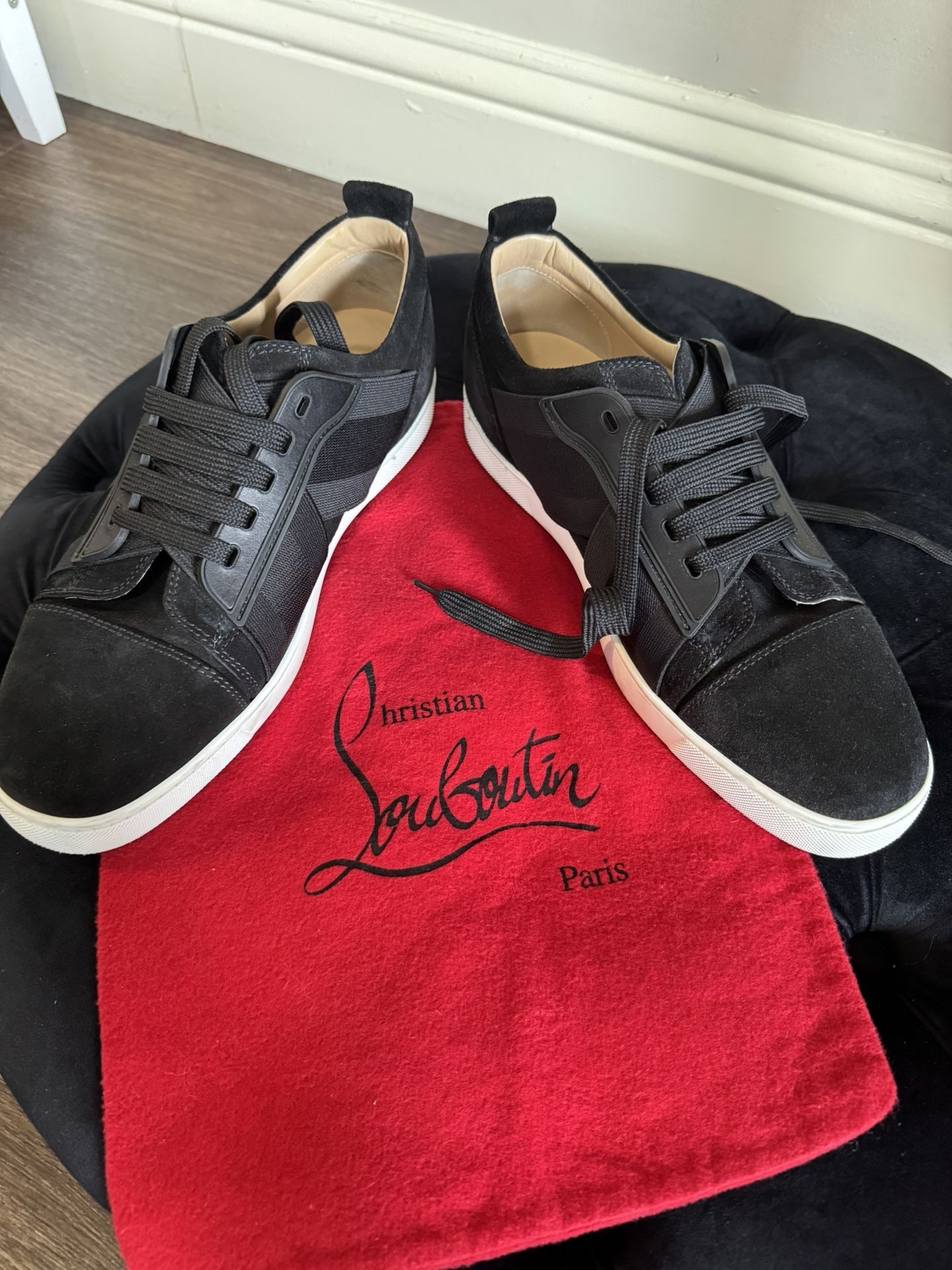 Christian Louboutin Men Suede Sneakers Size 45 US 12