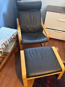 IKEA POANG Armchair and Ottoman set