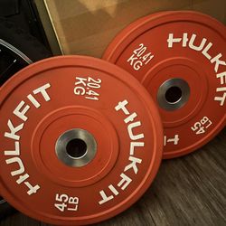 2x45 Lb Bumper Weights 