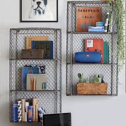 3 Pottery Barn “Sporty” Industrial Metal Shelving Units
