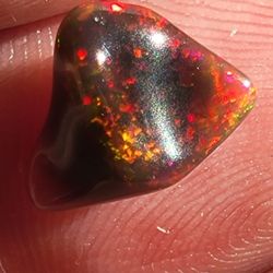 1.75ctw Natural Black ETHIOPIAN FIRE OPAL ROUGH UNTREATED GEMSTONE 