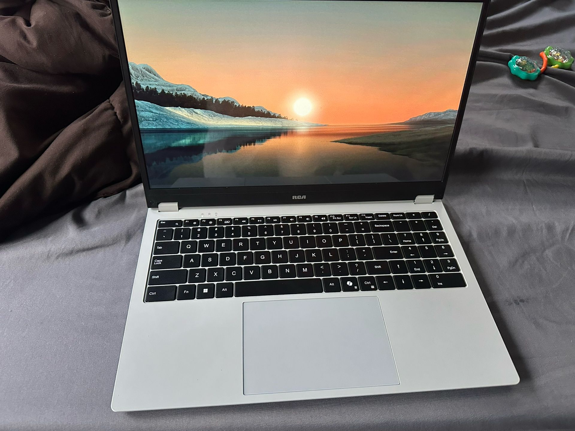 RCA - 15.6" Touchscreen 2-in-1 Convertible 4GB RAM 128GB eMMC Storage Windows 11S Laptop, Gray