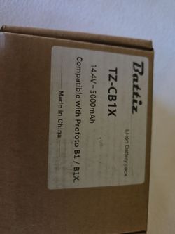 NEW Battiz TZ-CB1X 5000mAh 14.4V Li-ion Battery for Profoto B1 & B1X