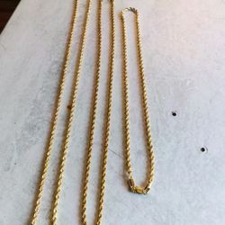 Gold Rope Chains 3