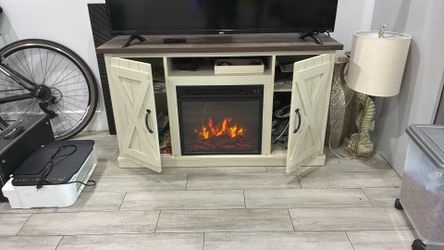 Heated Fireplace TV Stand