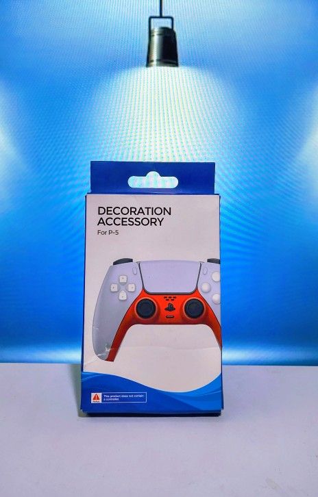 Golden PS5 Controller Case Handle Replacement Decorative Shell Trim Accessory