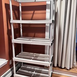 Plastic 5 Tier 5-shelf Storage Garage Shelving Unit