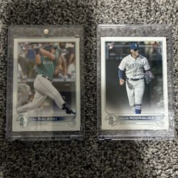 Cal Raleigh/Julio Rodriguez Topps 22 Rookie Set