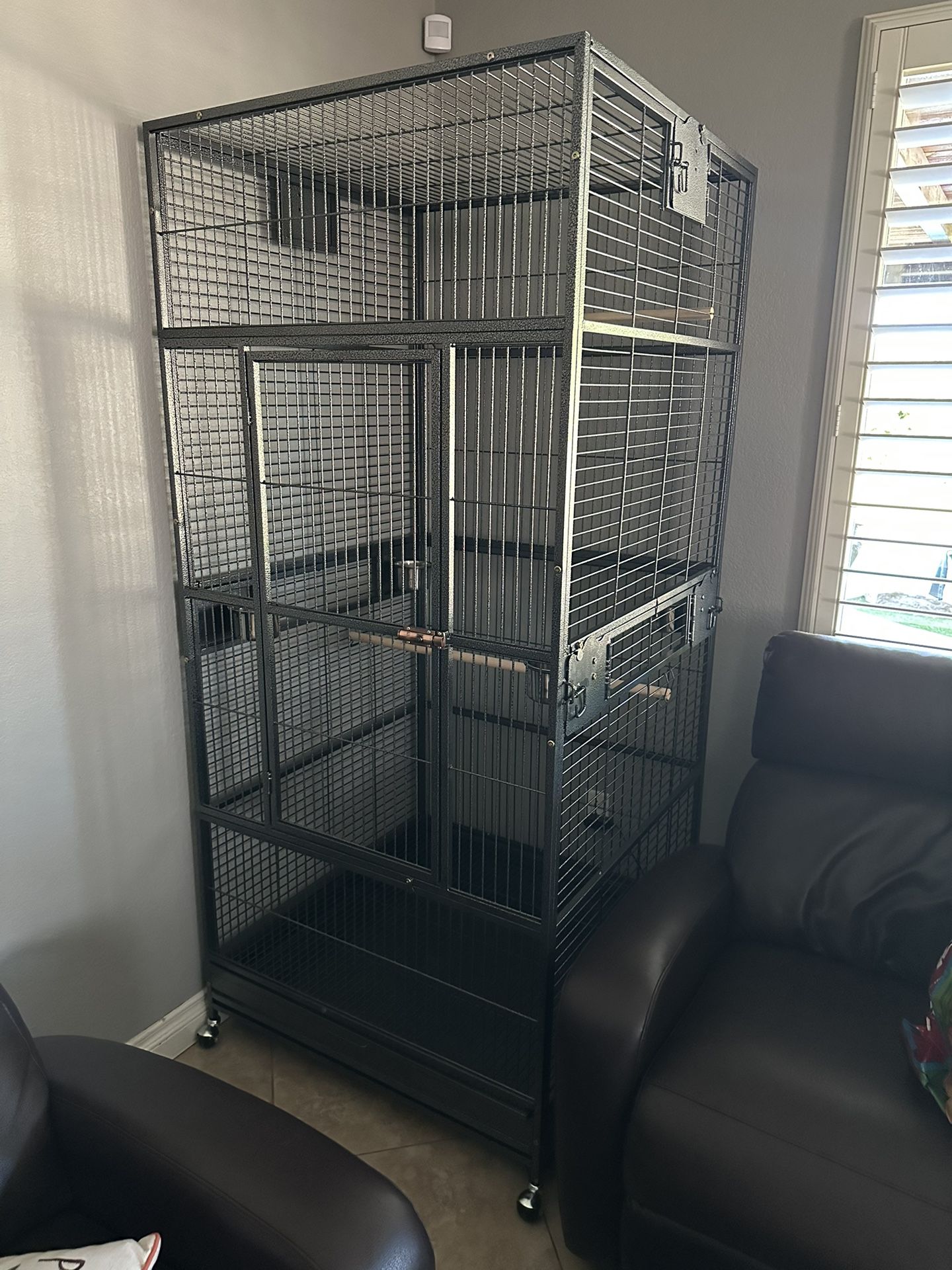 35.5” X 35.5” X 80” Large Bird Cage Aviary (New)