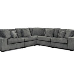 Extra large sectional grey 132" on each side