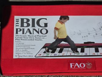 Big Piano playable mat. $10