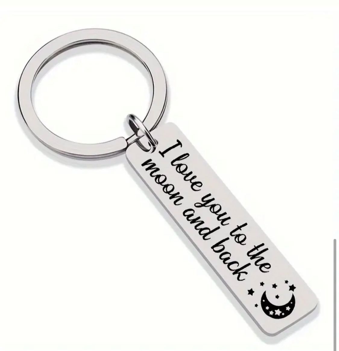 Brand New I Love You To The Moon And Back Keychain 