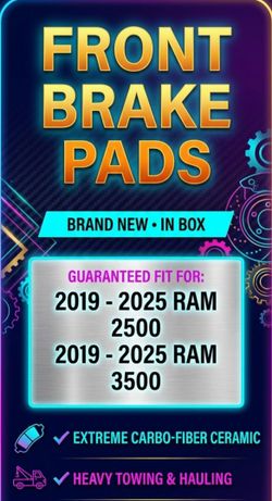 New Brake  pads  ( front) Pastillas  de  frenos  delanteros