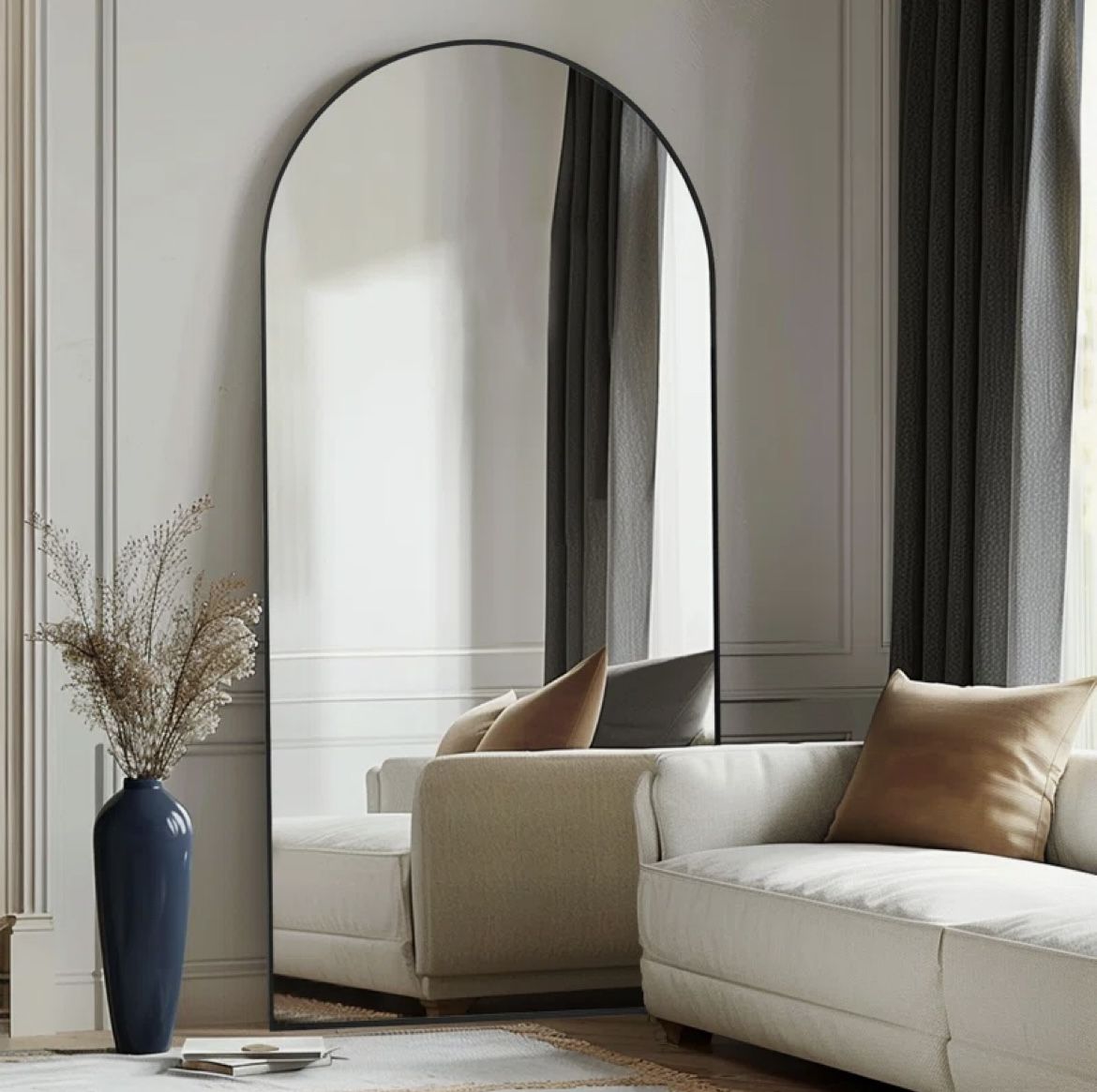 MIRROR - 79” x 39” Extra Large Full Length Arch Mirror
